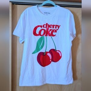 SOLD Coca Cola Cherry Coke Men's T-Shirt - White and Red